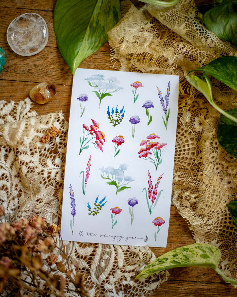 Serene Forest Flowers | Sticker Sheet