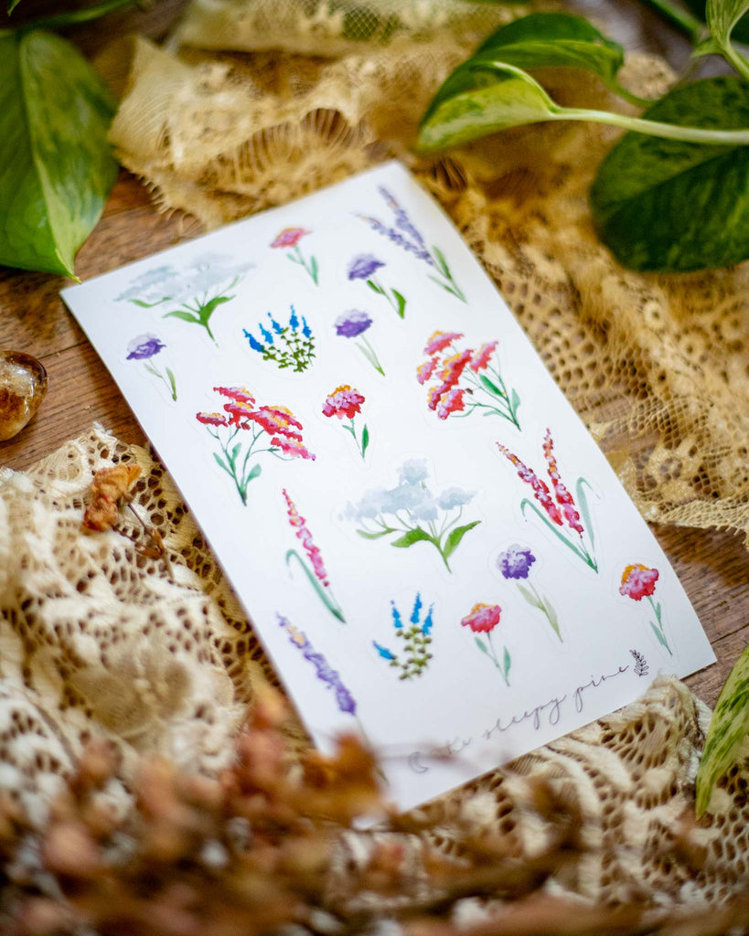 Serene Forest Flowers | Sticker Sheet