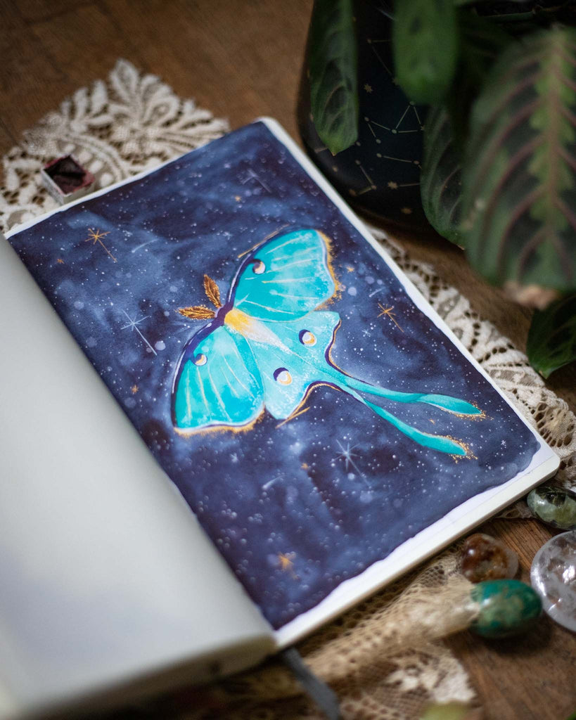 Luna Moth Journal Sticker