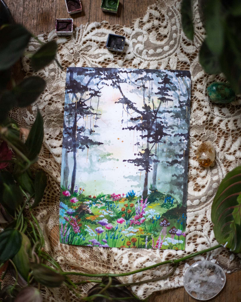 Serene Forest 5x7” Print