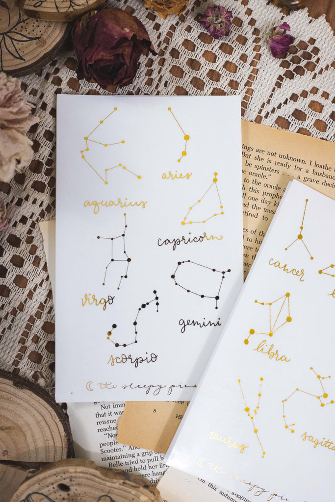 Astrological Star Signs | Set of 2 Sticker Sheets