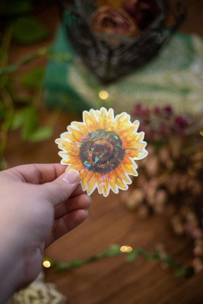 Holographic Sunflower Sticker