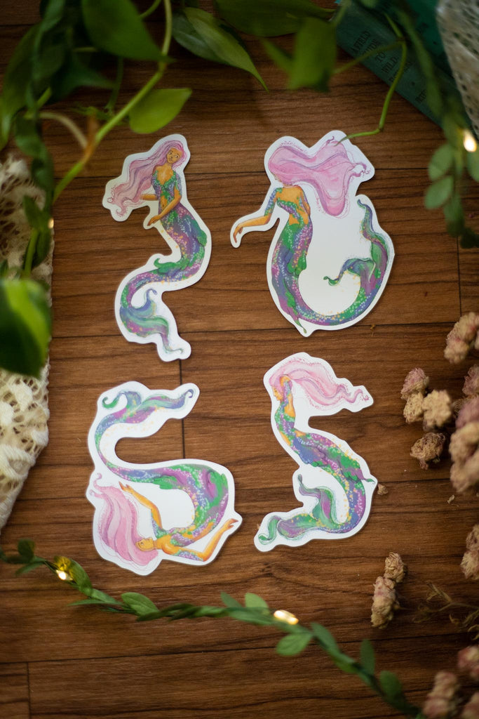 Mermaids Set of 4 Stickers