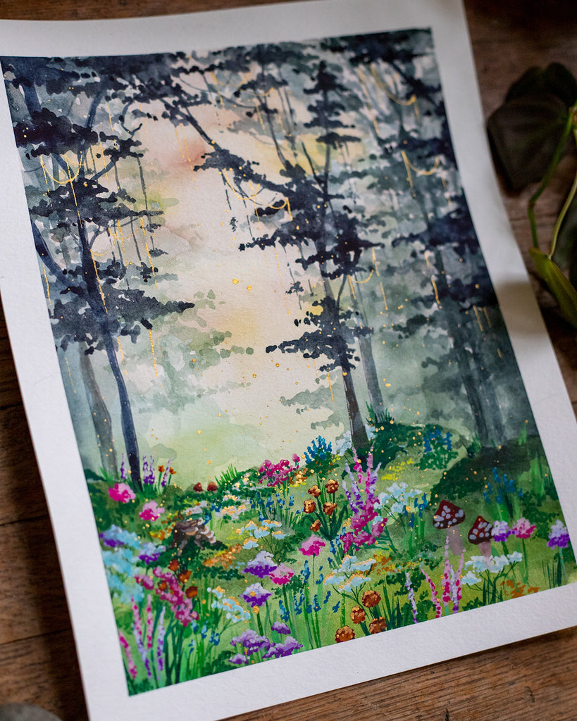 Serene Forest Floor | Original Watercolor Painting
