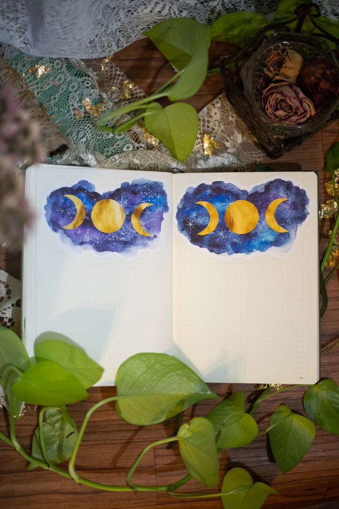Celestial Dusk Banners | Set of 2 Stickers
