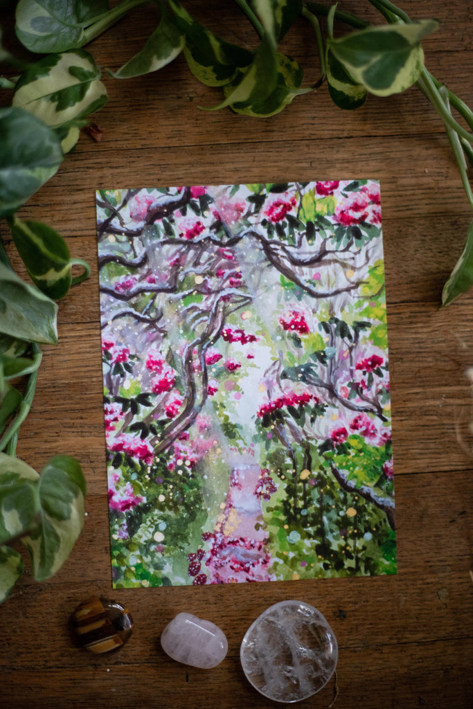 Forest Blossoms 5x7” Print