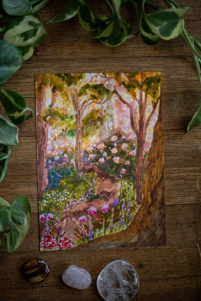 Peach Forest 5x7” Print