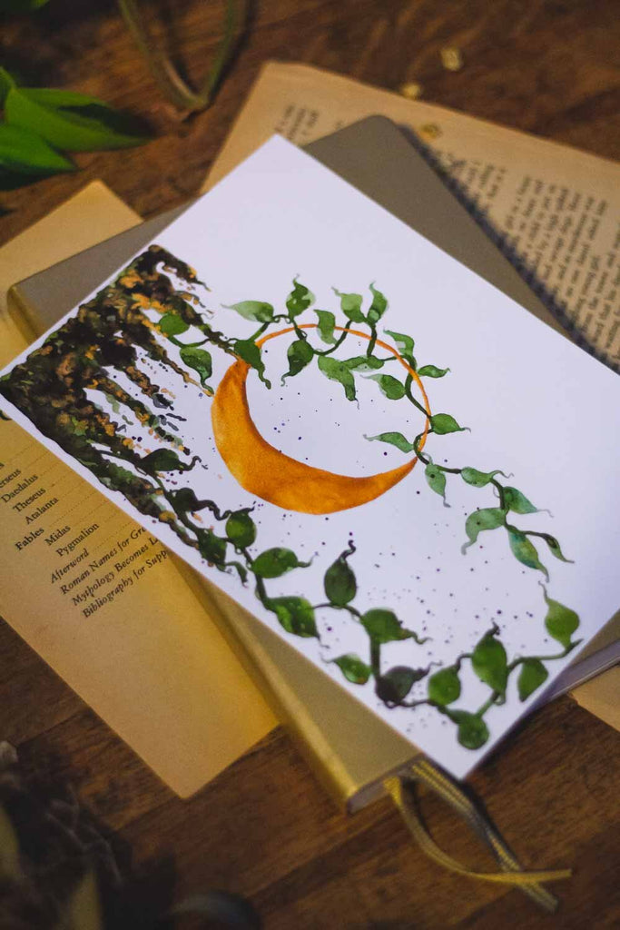 Mossy Moon Journal Sticker